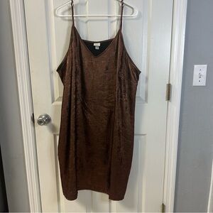 a new day Shimmering Brown Mini Dress